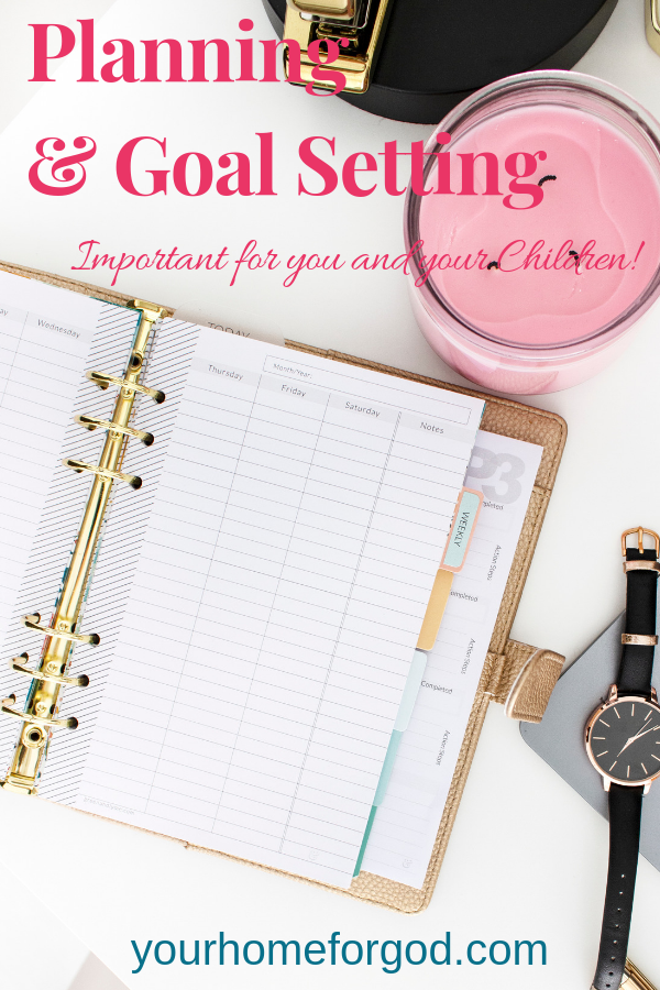 Planning and goal setting for you and your children helps build their emotional security