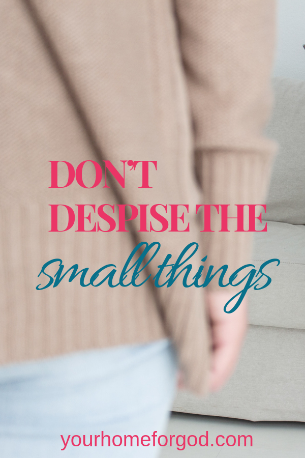 Your Home For God, Dont-despise-the-small-things