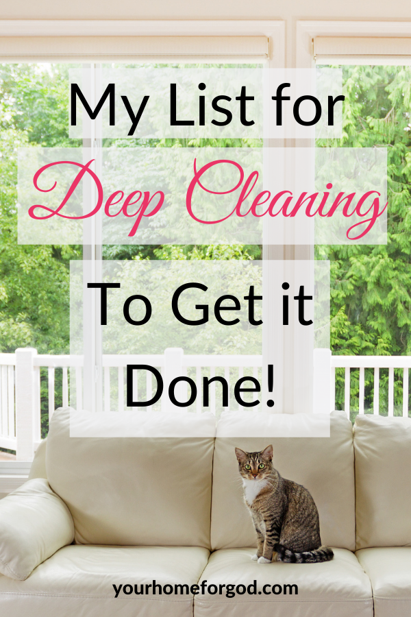 Deep Cleaning Your House in a Year | Your Home For God