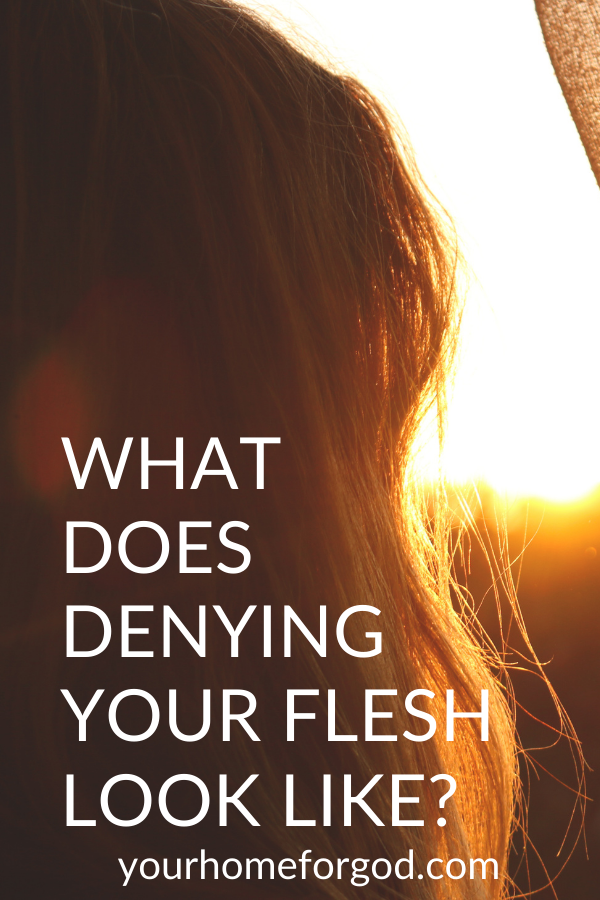What is Denying Your Flesh? Have you succeeded at achieving God's goals for you by seeing self-discipline as God's best for you? Get my course, Mastering Your Goals to learn how!|  Your Home For God